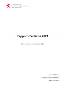 Rapport d'activité 2021 du Centre national de littérature