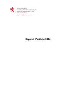 Rapport-activite-2014-MDDI-TP-final, Rapport d'activité 2014 du Département des travaux publics