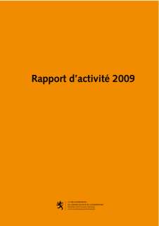 Rapport d'activité 2009 du ministère de l'Éducation nationale et de la Formation professionnelle