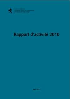 Rapport d'activité 2010 du ministère de l'Éducation nationale et de la Formation professionnnelle