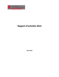 Rapport d'activité 2014 du ministère de l'Éducation nationale, de l'Enfance et de la Jeunesse