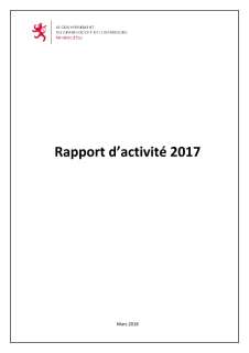 Rapport d'activité 2017 du ministère d'État