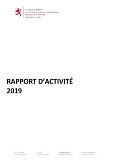 Rapport d’activité 2019