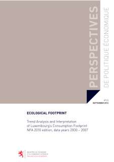 Ecological Footprint - Trend Analysis and Interpretation of Luxembourg’s Consumption