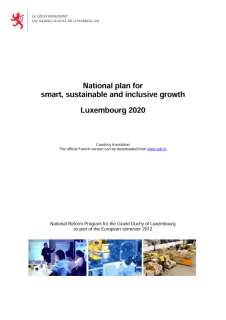 National Reform Programme of the Grand Duchy of Luxembourg 2012