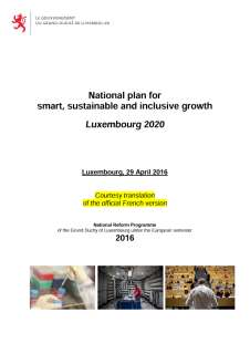 National reform program of the Grand Duchy of Luxembourg 2016
