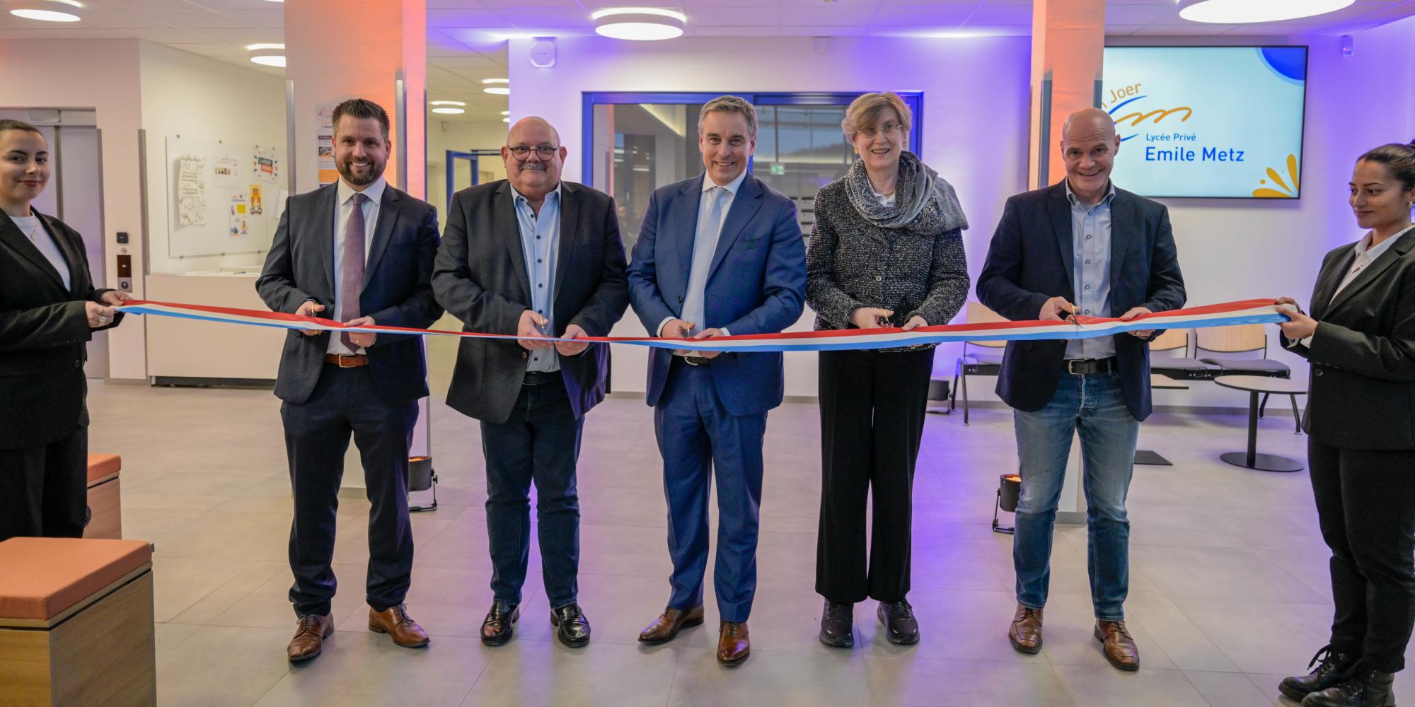 Inauguration officielle du nouveau bâtiment du Lycée privé Emile Metz à Differdange (Phase 2)