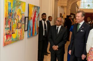 Cercle Cité – Réception offerte par le président de la république de Cabo Verde et Débora Katisa Carvalho – Visite de l’exposition