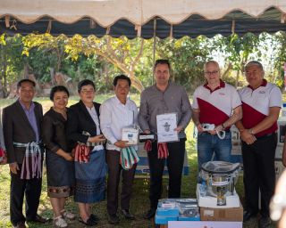 Visit to the Caritas-supported village of Nayang