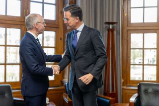 (de g. à dr.) Luc Frieden, Premier ministre; Mark Rutte, Premier ministre des Pay-Bas