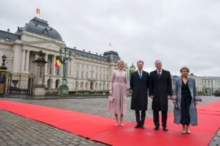 (from left to right) HM the Queen of the Belgians; HRH the Grand Duke; HM  the King of Belgians; HRH the Grand Duchess 