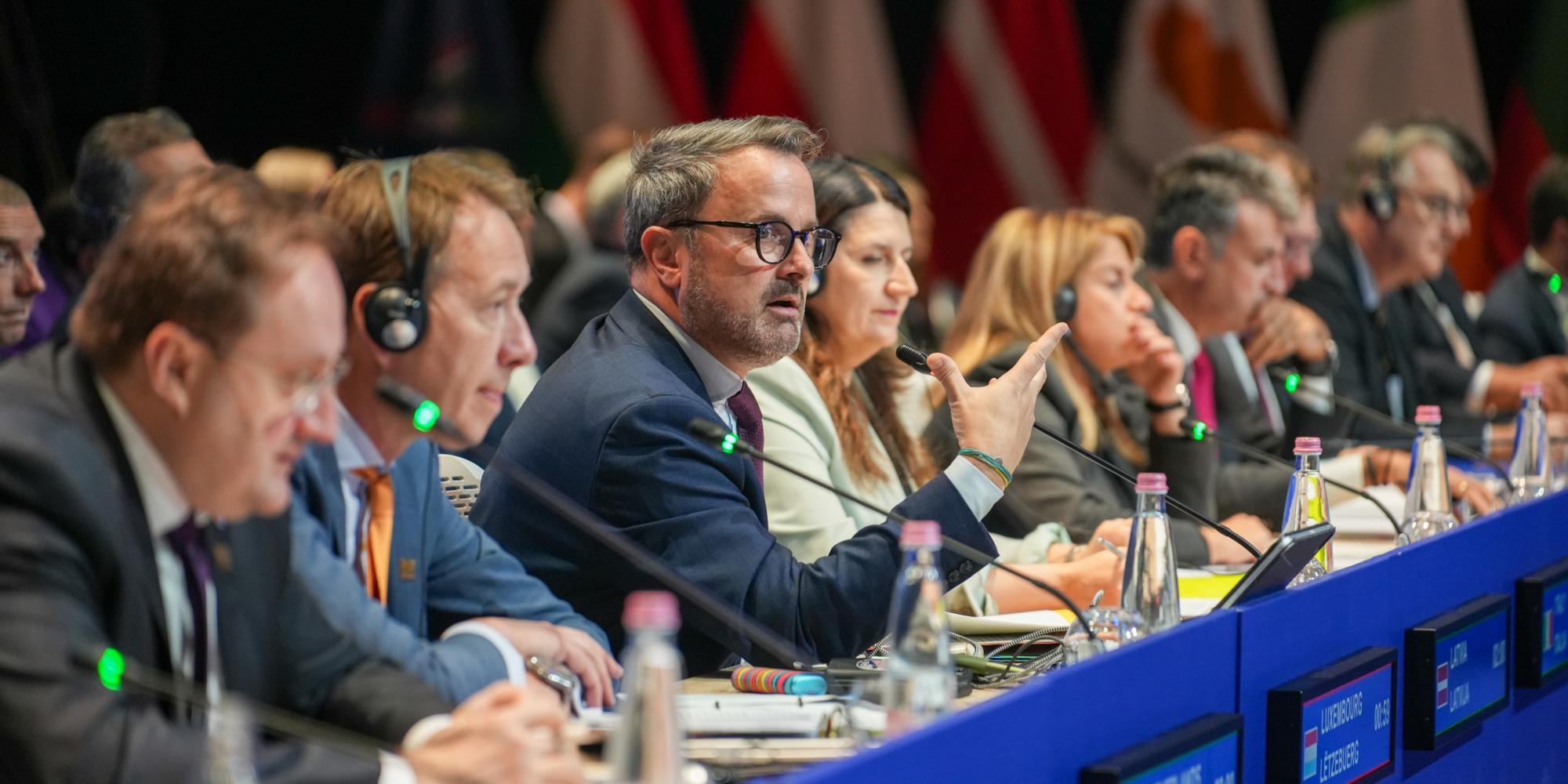 Xavier Bettel at the EU’s informal “Trade” Foreign Affairs Council