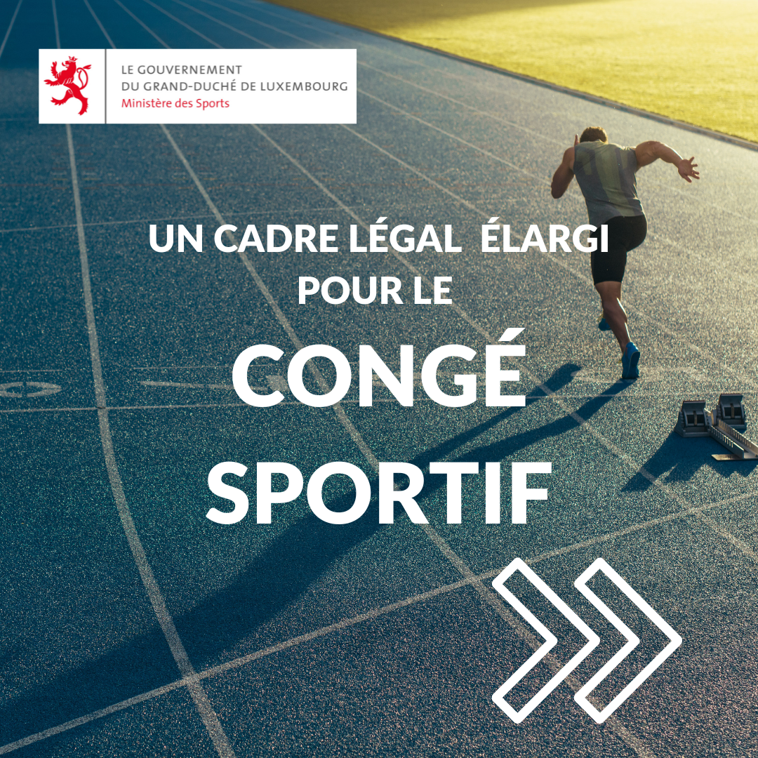 Congé sportif - Visuel du ministère des Sports
