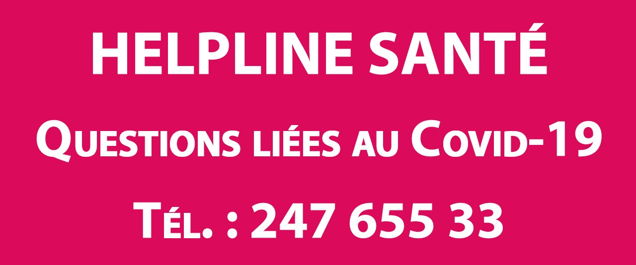 Helpline Santé questions covid 19