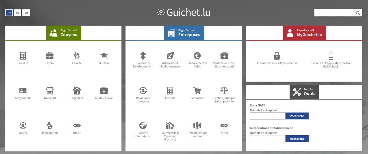 Illustration avec lien vers guichet.lu