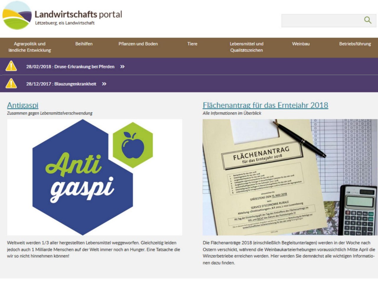 Landwirtschaftsportal