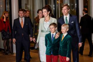 95e anniversaire de S.A.R. le Grand-Duc Jean , LL.AA.RR. le prince Louis, la princesse Tessy, le prince Gabriel de Nassau et le prince Noah de Nassau
