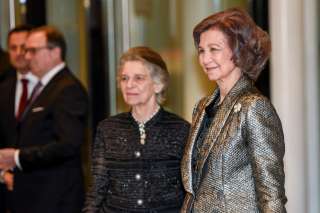 95e anniversaire de S.A.R. le Grand-Duc Jean , (de g. à dr.) S.A.R. la princesse Irène; S.M. la reine Sofia