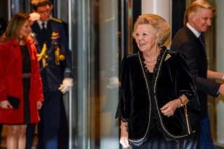 95e anniversaire de S.A.R. le Grand-Duc Jean , (de g. à dr.) S.A.R. la princesse Beatrix des Pays-Bas