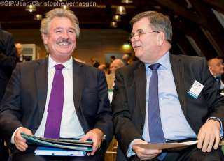 Lancement de la Présidence luxembourgeoise du Comité de minist, (de g. à dr.) Jean Asselborn, Jan van Laarhoven