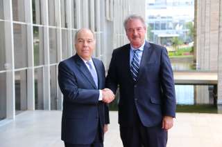 Jean Asselborn avec le ministre des Affaires �trang�res du Br�sil, Mauro Vieira