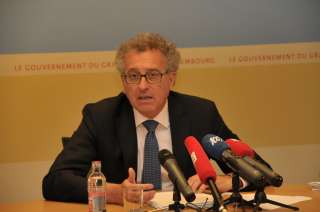 Pierre Gramegna lors de la conférence de presse
