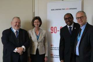 Entrevue bilatérale de la ministre de la Santé avec Michel Sidibé, Directeur exécutif du programme de l'ONU, pour lutter contre le VIH/sida