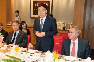 Visite officielle du Premier ministre, ministre d’État, Xavier Bettel, en république populaire de Chine (11-14.06.2017)
, Bank of China - Petit-déjeuner de travail avec le président de la Bank of China (BOC), Tian Guoli