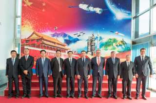 Visite officielle du Premier ministre, ministre d’État, Xavier Bettel, en république populaire de Chine (11-14.06.2017)
, Visite de l'Académie chinoise de technologie spatiale (China Academy of Space Technology, CAST) - Photo de groupe
