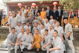 Visite officielle du Premier ministre, ministre d’État, Xavier Bettel, en république populaire de Chine (11-14.06.2017), Visite du temple Shaolin