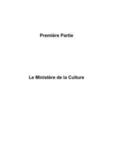 Rapport d'activité 2009 du ministère de la Culture