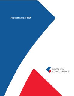 Rapport d'activité 2020 du Conseil de la concurrence