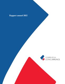 Rapport d'activité 2022 du Conseil de la concurrence