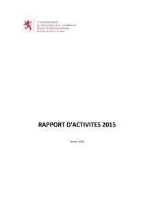 Rapport d'activité 2015 du ministère de l'Éducation nationale, de l'Enfance et de la Jeunesse