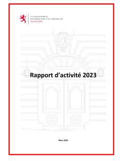Rapport d'activité 2023 - Ministère d'État