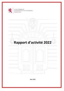 Rapport d'activité 2022 du ministère d'État