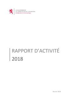 Rapport d'activité 2018 du ministère de la Fonction publique et de la Réforme administrative