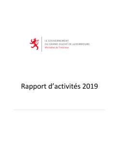 Rapport d'activité 2019 du ministère de l'Intérieur