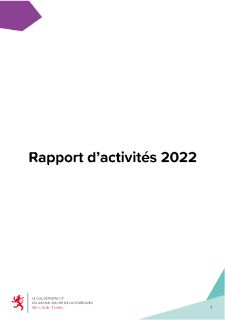 Rapport d'activité 2022 du Ministère de l'Intérieur