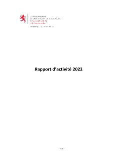 Rapport d'activité 2022 du Département des Travaux publics