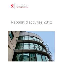 Rapport d'activité 2012 de l'Inspection générale de la police