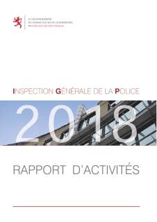 Rapport d'activité 2018 de l'Inspection générale de la police