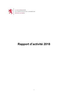Rapport d'activité 2018 du ministère des Sports