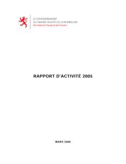 Rapport d'activité 2005 du ministère du Travail et de l'Emploi