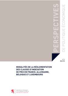 oc_ppe_19_pages de garde_2.indd, Modalités de la réglementation des clauses d'indexation de prix en France, Allemagne, Belgique et au Luxembourg