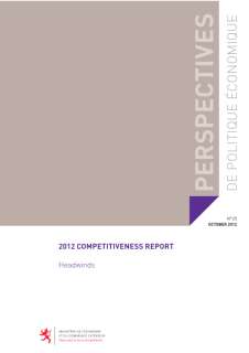Luxembourg competitiveness report 2012