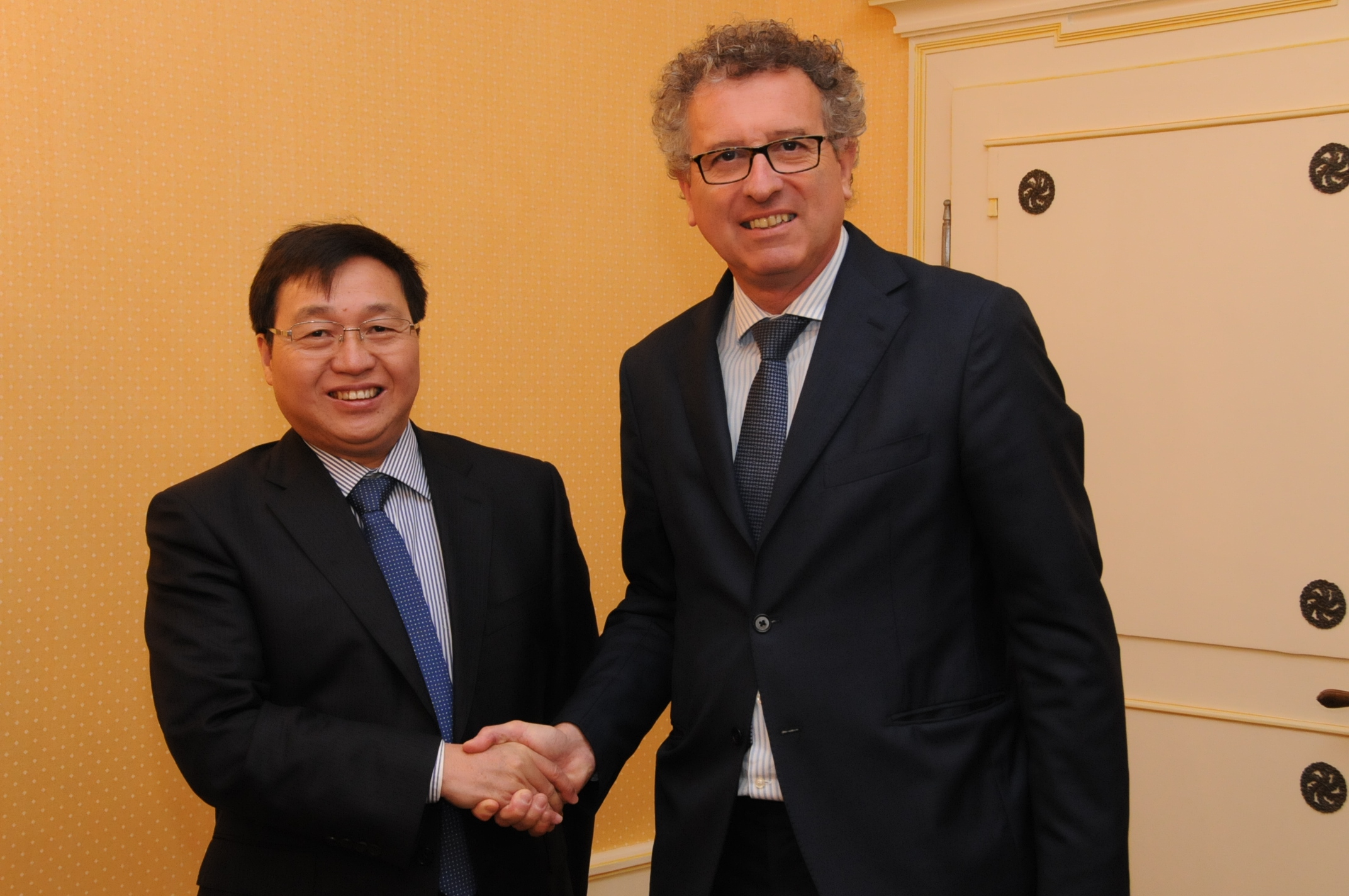 Pierre Gramegna a reçu le président de la Bank of China, Monsieur Chen Siqing