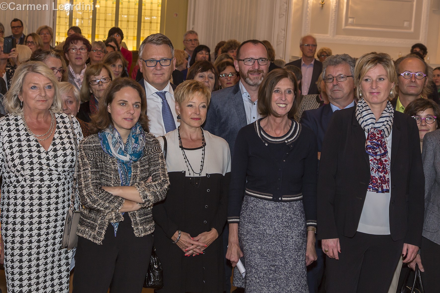  , (de g. à dr.) Christiane Haller-Feith, Corinne Cahen, Sylvie Andrich-Duval, Lydia Mutsch, Francine Closener