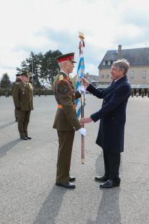 Général Steve Thull, chef d’état-major de l’armée; François Bausch, ministre de la Défense