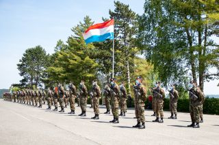 Cérémonie à l'occasion de la fête nationale célébrée au Centre militaire à Diekirch